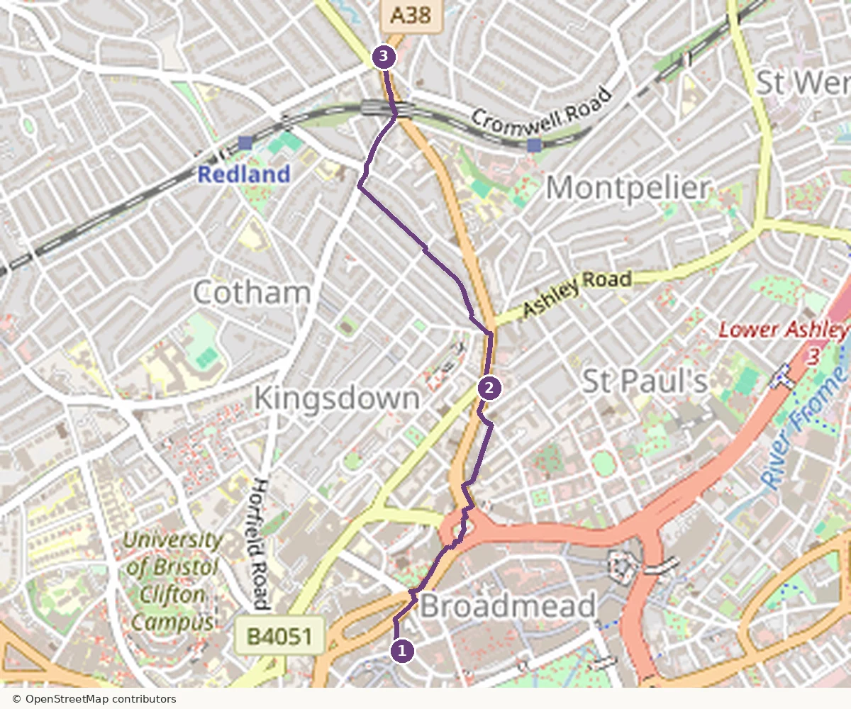 Nelson Street, Stokes Croft · The Mild Mild West, Début de Gloucester Road