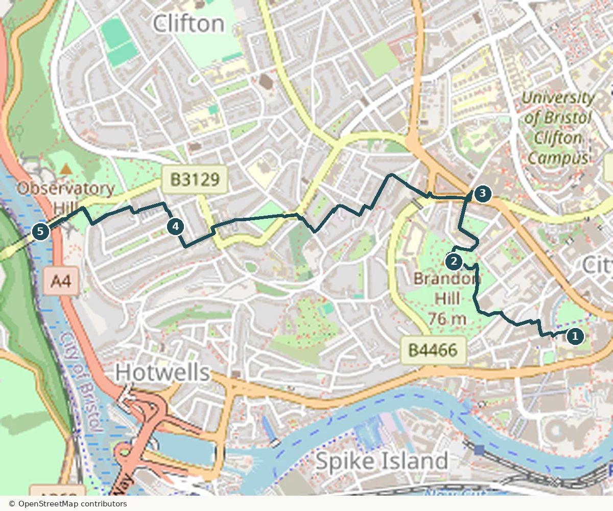 Bristol Cathedral, Cabot Tower · Brandon Hill, Bristol Museum & Art Gallery, Clifton Village, Clifton Suspension Bridge