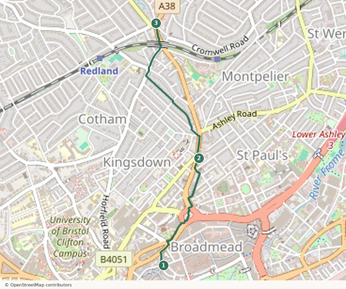 Nelson Street, Stokes Croft · The Mild Mild West, Début de Gloucester Road